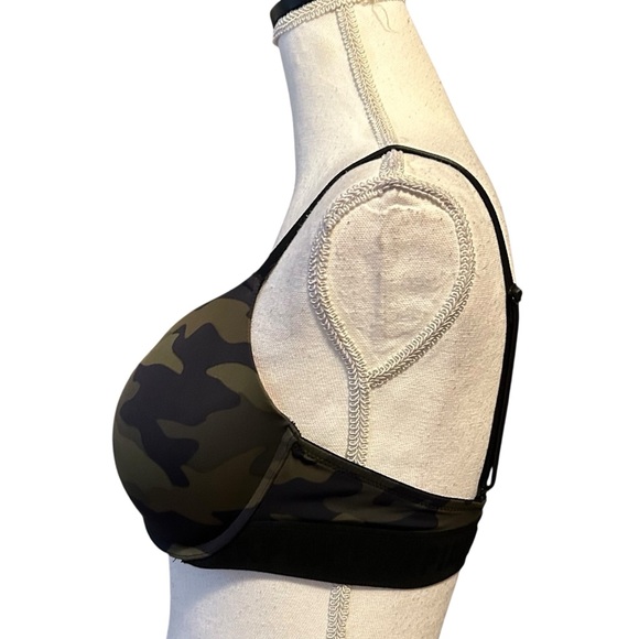 Victoria Secret PINK Camo Wear Everywhere Push Up Bra SZ 36C in Green - Picture 4 of 7